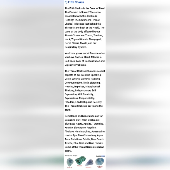 CHAKRA STONES 101 - JUST FOR FUN AND KNOWLEDGE. - Picture 13 of 13